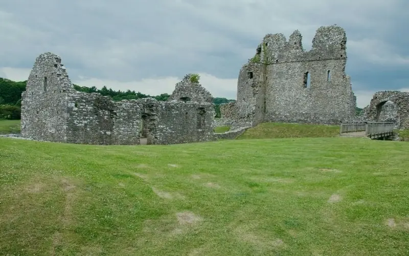 Ruins of Ogmore Castle near Bridgend