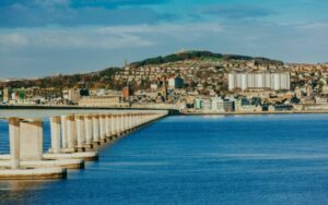 Tay Road Bridge in Dundee, representing the local broadband coverage area