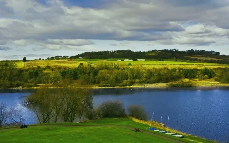 Linlithgow Loch in West Lothian, north of Livingston