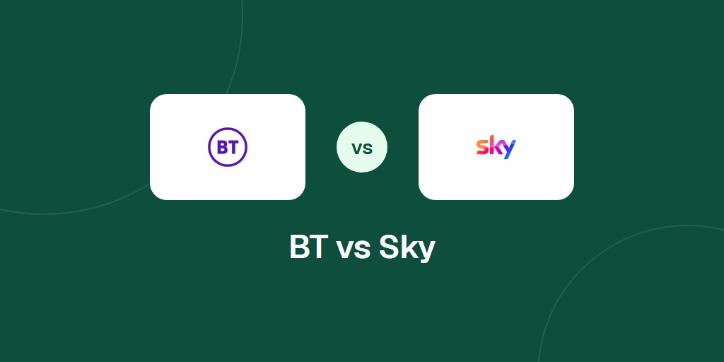 BT and Sky logos side by side