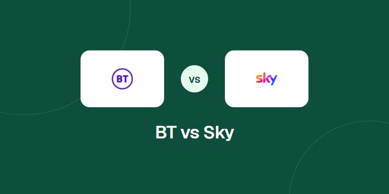 BT and Sky logos side by side