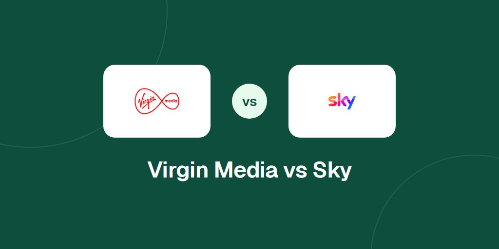 Virgin Media and Sky logos side by side