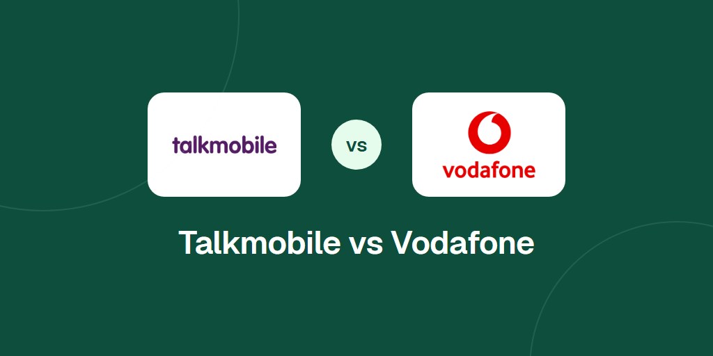 Talkmobile and Vodafone logos side by side